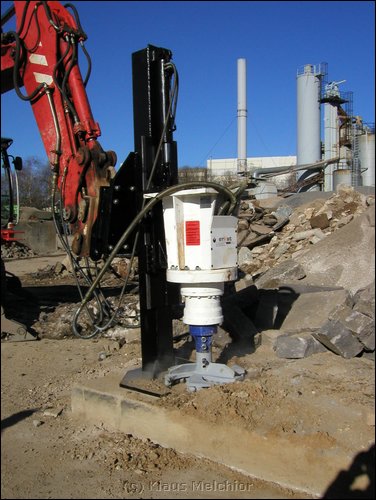 Modulsystem 1500-3 mit Stnder am Bagger