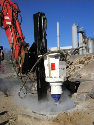 Modulsystem 1500-3 mit Stnder am Bagger